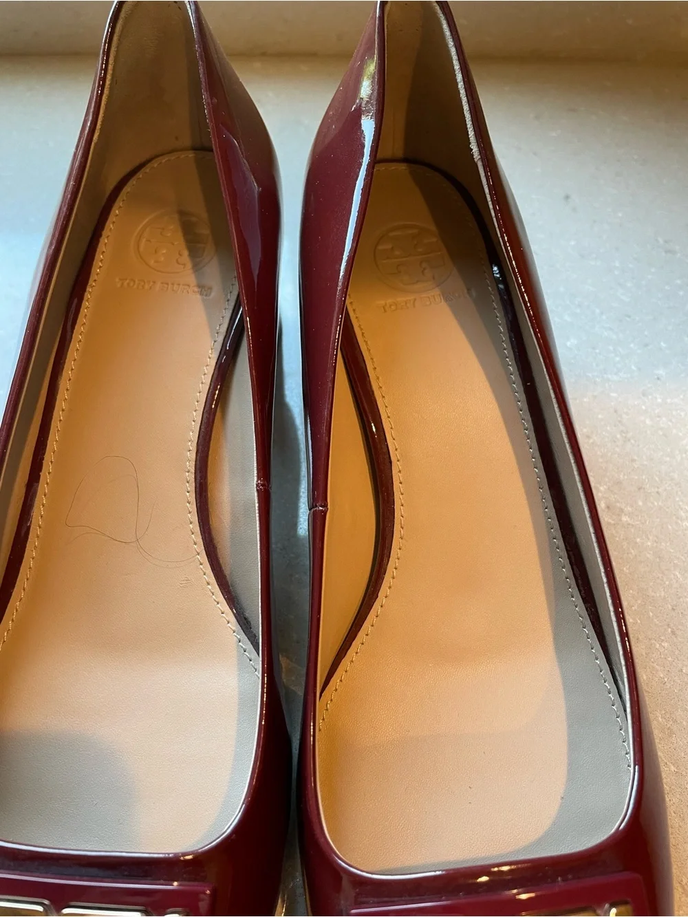 Tory Burch Gigi Block Heel Pumps | Port Royal (Burgundy)
